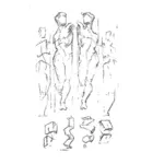 Dibujos vectoriales del cuerpo de hombre o mujer